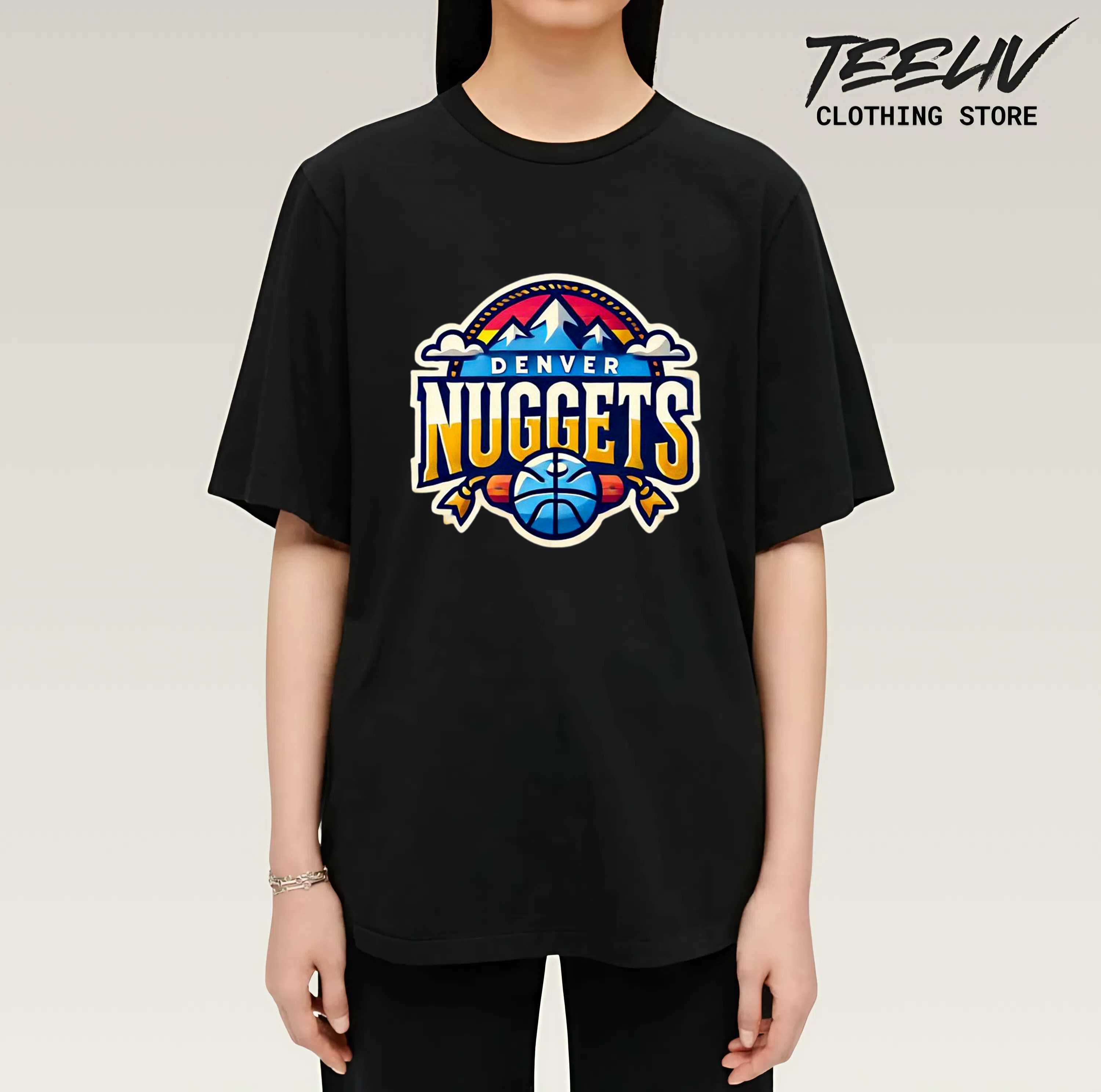 Denver Nuggets Logo Black Unisex Shirt
